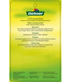 Sommerapfel 'Klarapfel', Weiß -Gartenbedarfsgeschäft 7701386 SommerapfelKlarapfel Etikett 2