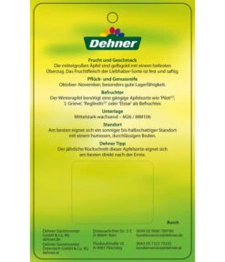 Winterapfel 'Pinova' -Gartenbedarfsgeschäft 7729361 WinterapfelPinova Etikett 2