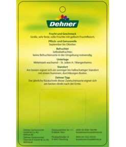 Zwetschge 'Presenta' -Gartenbedarfsgeschäft 7729460 ZwetschePresenta Etikett 2