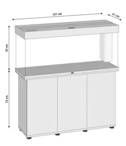 JUWEL® AQUARIUM Kombination Rio 240 LED -Gartenbedarfsgeschäft M200005229 WE BG 001JuwelRio240Masse1