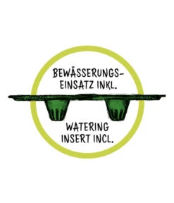 Scheurich Kunststoff-Topf Purista+, Rund -Gartenbedarfsgeschäft WE DE 016 ScheurichBewaesserungseinsatz